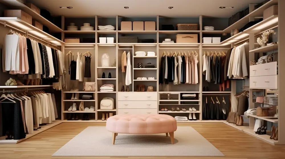 Boutique walk-in closet